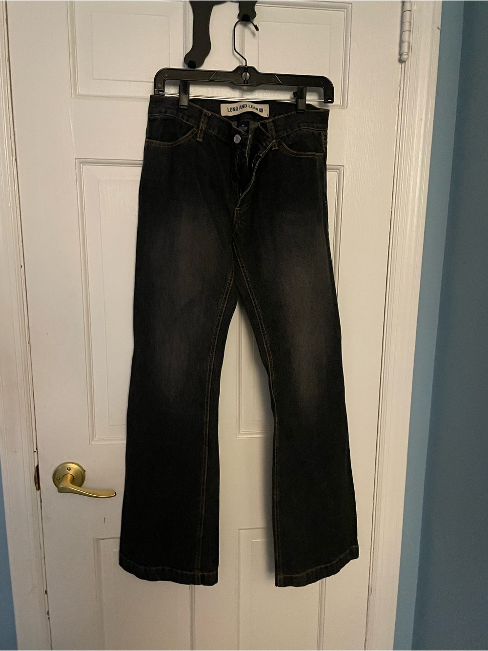 Vintage 90s GAP long and lean Black Bootcut Jeans